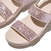 LULU Multi-Tonal Glitter Back-Strap Sandals