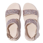 LULU Multi-Tonal Glitter Back-Strap Sandals