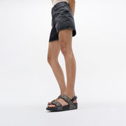 LULU Multi-Tonal Glitter Back-Strap Sandals