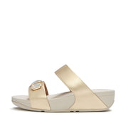 LULU Bold Crystal  Metallic Two-Bar Slides