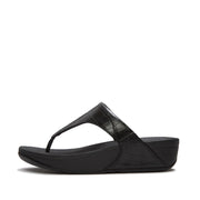 LULU Crocodile Toe-Post Sandals