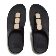 LULU Glossy Button Toe-Post Sandals