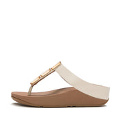 LULU Glossy Button Toe-Post Sandals