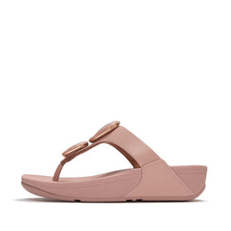 LULU Marbled-Stone Toe-Post Sandals