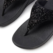 LULU Shimmerfoil Toe-Post Sandals