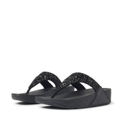 LULU Shimmerfoil Toe-Post Sandals