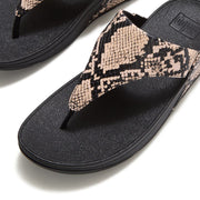 LULU Snake Toe-Post Sandals