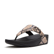 LULU Snake Toe-Post Sandals