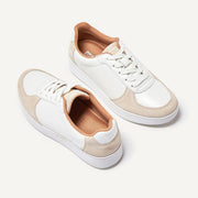 RALLY Leather Suede Panel Sneakers