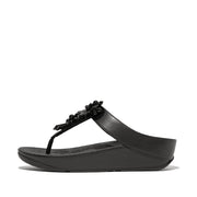 RUMBA Starbust-Bead Toe-Post Sandals