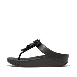 RUMBA Starbust-Bead Toe-Post Sandals