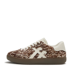 THE DASH FF Leather Pony-Hair Trainers