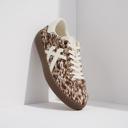 THE DASH FF Leather Pony-Hair Trainers