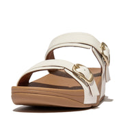 LULU Adjustable-Buckle Leather Slides