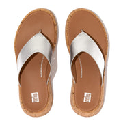 [IMPERFECT PAIR] F-MODE Leather/Cork Flatform Toe-Post
