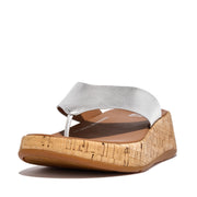 [IMPERFECT PAIR] F-MODE Leather/Cork Flatform Toe-Post