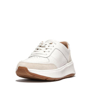 F-MODE Leather/Suede Flatform Sneakers