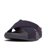 SURFER Mens Two-Tone Webbing Cross Slides