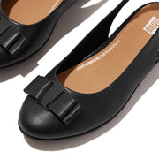 ALLEGRO Bow Leather Slingbacks