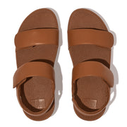LULU Adjustable Leather Back-Strap Sandals