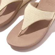LULU Shimmerweave Toe-Post Sandals