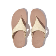 LULU Shimmerweave Toe-Post Sandals