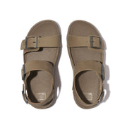 GOGH MOC Men's Buckle Nubuck Back-Strap Sandals