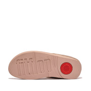 HALO Bead-Circle Metallic Toe-Post Sandals