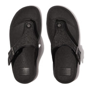 TRAKK II Mens Buckle Two-Tone Canvas Toe-Post Sandals