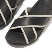 SURFER Webbing/Leather Cross Slides