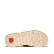 F-MODE Buckle Shimmerlux Flatform Two-Bar Slides