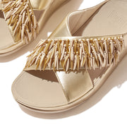 RUMBA Beaded Metallic Cross Slides