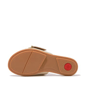 GRACIE Maxi-Buckle Leather Slides
