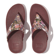 LULU x Jim Thompson Leather Toe-Post Sandals