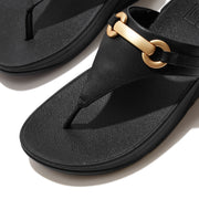 FitFlop x Song Hye Kyo<br>LULU Chunky-Snaffle Leather Toe-Post Sandals