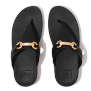 FitFlop x Song Hye Kyo<br>LULU Chunky-Snaffle Leather Toe-Post Sandals