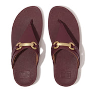 FitFlop x Song Hye Kyo<br>LULU Chunky-Snaffle Leather Toe-Post Sandals