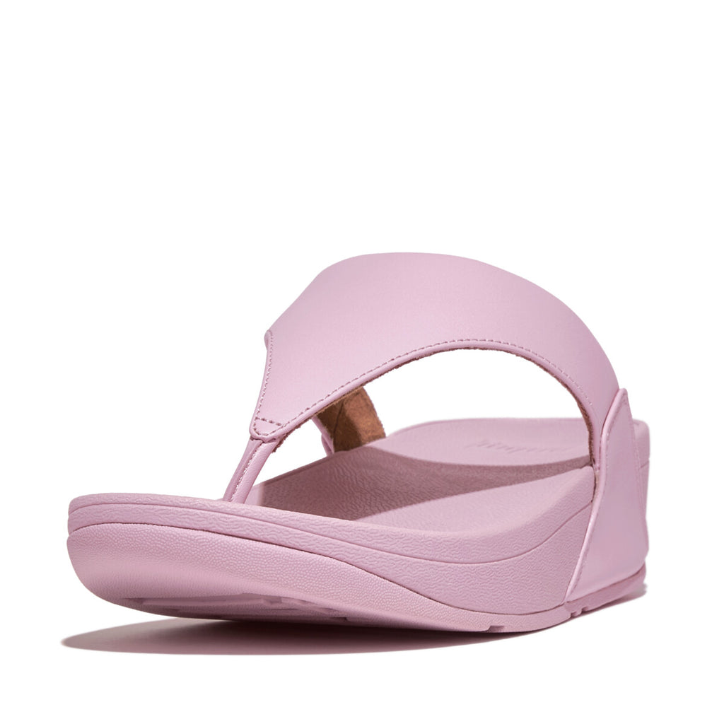 Fitflop Women Lulu Adjustable Metallic-Leather Toe-Post Sandals |IG4-B38| Metallic Mauve Wine