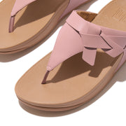 FitFlop x Song Hye Kyo<br>LULU Folded-Knot Leather Toe-Post Sandals