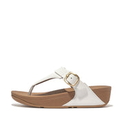 LULU Adjustable Leather Toe-Post Sandals