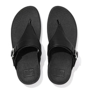 LULU Adjustable Leather Toe-Post Sandals