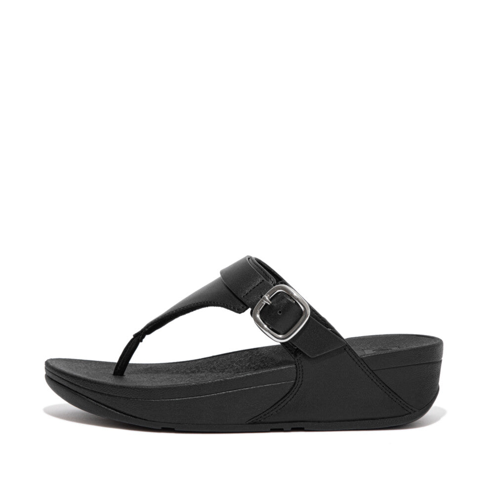 FitFlop Lulu Leather Toepost Sandals - Burnt Berry