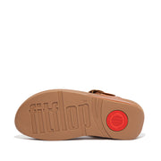 LULU Adjustable Leather Toe-Post Sandals
