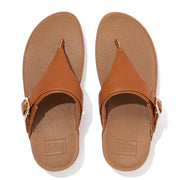 LULU Adjustable Leather Toe-Post Sandals