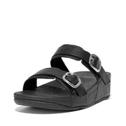 LULU Adjustable Leather Slides