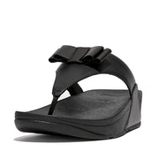[IMPERFECT PAIR] LULU Bow Leather Toe-Post Sandals