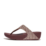 LULU Shimmerweave Toe-Post Sandals