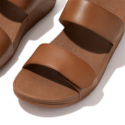 LULU Adjustable Leather Slides
