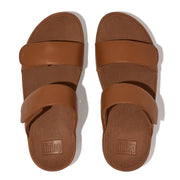 LULU Adjustable Leather Slides