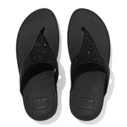 LULU Crystal Embellished Toe-Post Sandals
